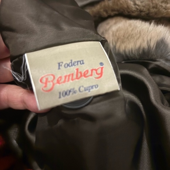 CINZIA ROCCA Italian Wool Cashmere Faux Fur Trim Toggle Coat - Picture 4 of 9